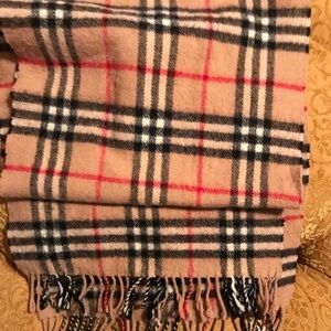 Genuine Burberry lambs wool scarf